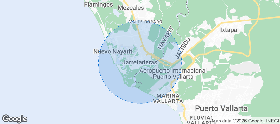 Ejido Las Jarretaderas Airbnb map